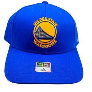 Adidas Golden State Warriors NBA Adjustable Hat Royal Blue Structured Cap VB84Z